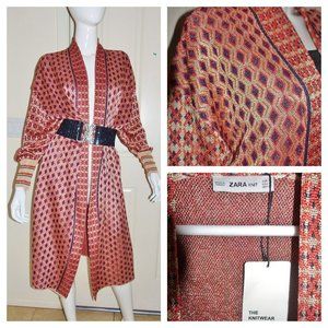 **NEW** ZARA Long Knit Cardigan Duster Coat